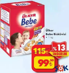 ÜLKER BEBE BİSKÜVİSİ 1 KG ÜLKER BEBE BİSKÜVİSİ 1 KG